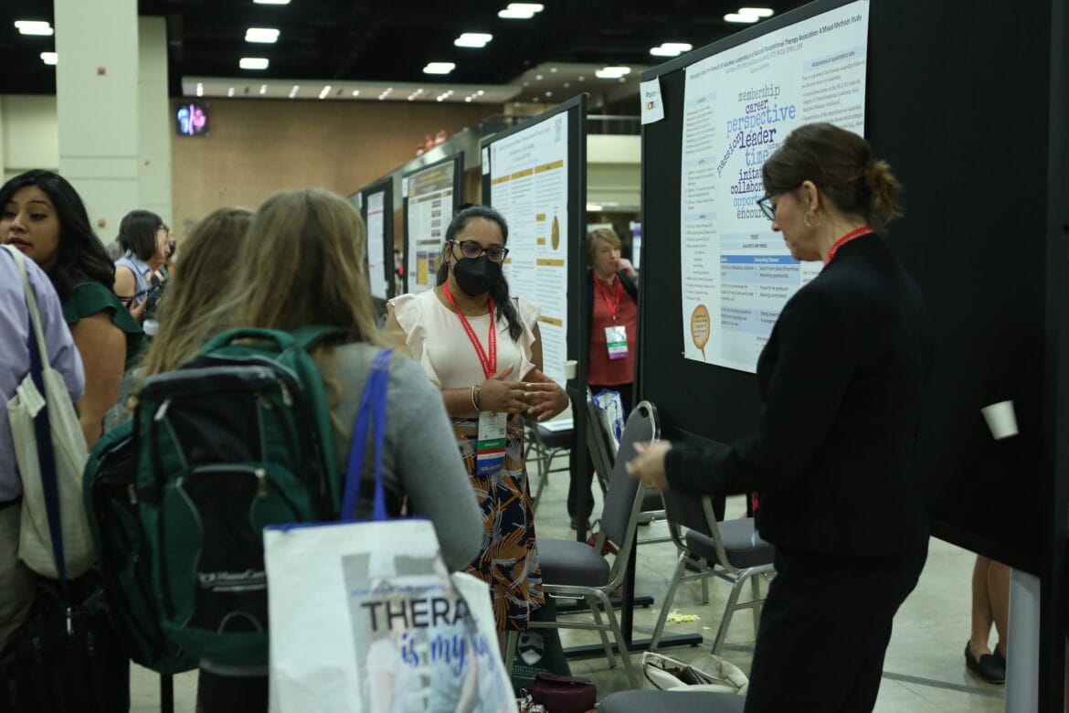 Exhibitor in the expo hall